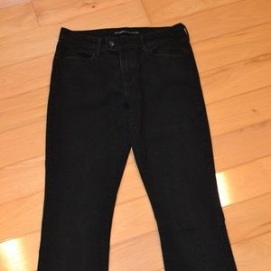 Levis jeans mid rise skinny boot 8 black wash